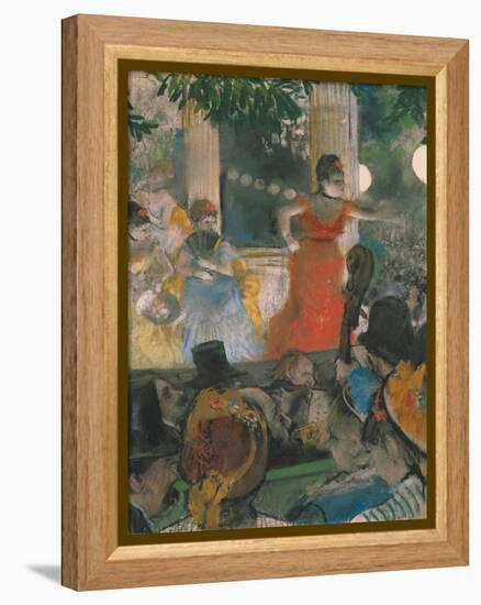 Cafe Concert at Les Ambassadeurs, 1876-77-Edgar Degas-Framed Premier Image Canvas