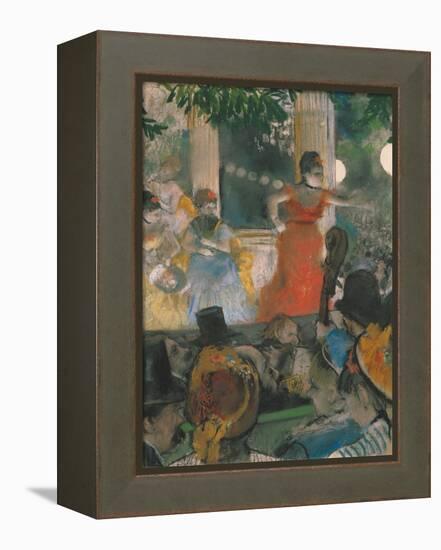 Cafe Concert at Les Ambassadeurs, 1876-77-Edgar Degas-Framed Premier Image Canvas