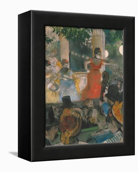 Cafe Concert at Les Ambassadeurs, 1876-77-Edgar Degas-Framed Premier Image Canvas