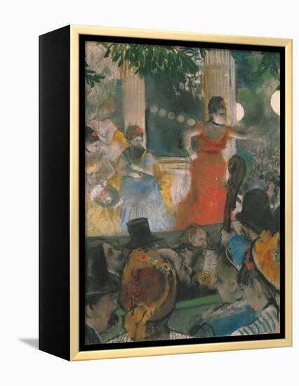 Cafe Concert at Les Ambassadeurs, 1876-77-Edgar Degas-Framed Premier Image Canvas