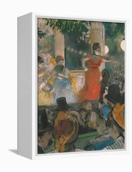 Cafe Concert at Les Ambassadeurs, 1876-77-Edgar Degas-Framed Premier Image Canvas