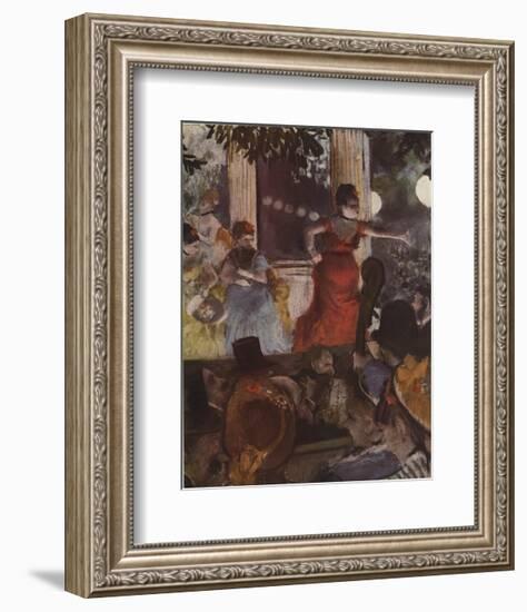 Cafe Concert: At Les Ambassadeurs-Edgar Degas-Framed Premium Edition