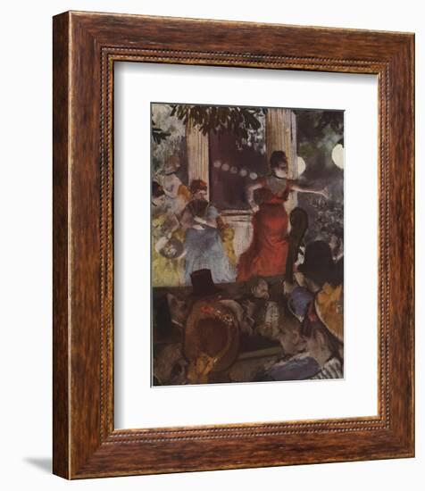 Cafe Concert: At Les Ambassadeurs-Edgar Degas-Framed Premium Edition