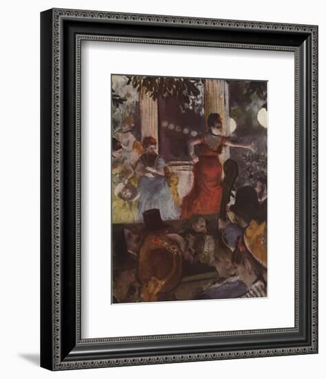 Cafe Concert: At Les Ambassadeurs-Edgar Degas-Framed Premium Edition