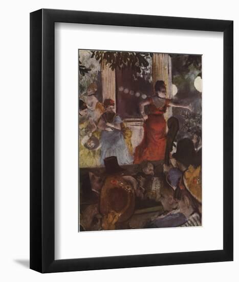 Cafe Concert: At Les Ambassadeurs-Edgar Degas-Framed Premium Edition