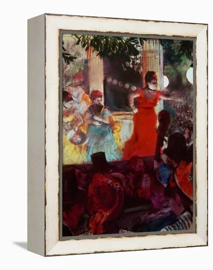 Cafe Concert Aux Ambassadeurs-Edgar Degas-Framed Premier Image Canvas