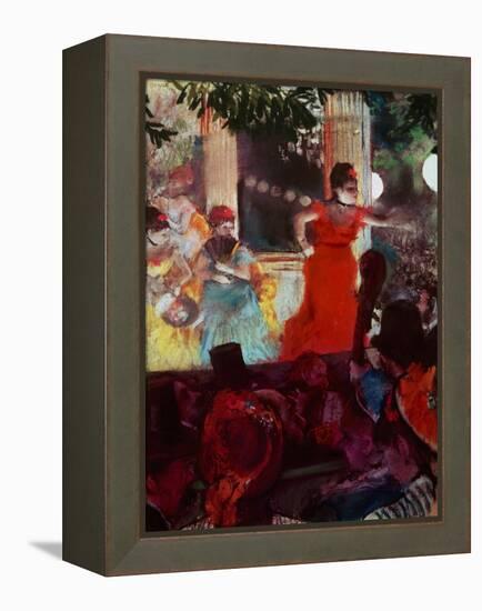 Cafe Concert Aux Ambassadeurs-Edgar Degas-Framed Premier Image Canvas