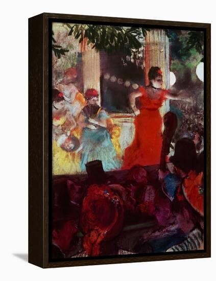 Cafe Concert Aux Ambassadeurs-Edgar Degas-Framed Premier Image Canvas