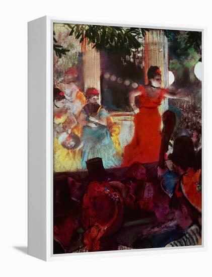 Cafe Concert Aux Ambassadeurs-Edgar Degas-Framed Premier Image Canvas