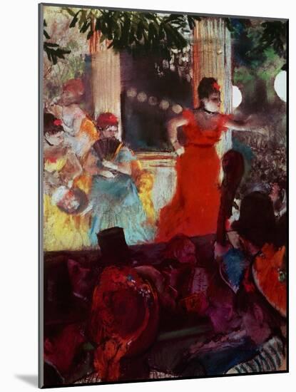 Cafe Concert Aux Ambassadeurs-Edgar Degas-Mounted Giclee Print