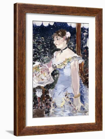 Cafe-Concert Singer, 1879-Edouard Manet-Framed Giclee Print