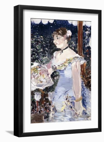 Cafe-Concert Singer, 1879-Edouard Manet-Framed Giclee Print