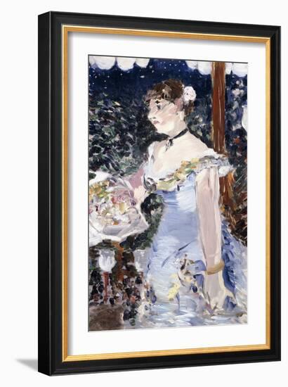 Cafe-Concert Singer, 1879-Edouard Manet-Framed Giclee Print