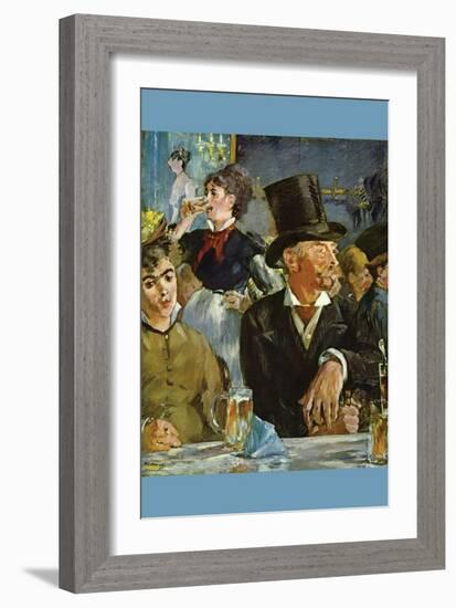 Cafe Concert-Edouard Manet-Framed Art Print