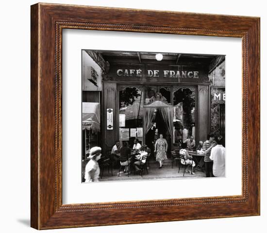 Café de France-Willy Ronis-Framed Art Print