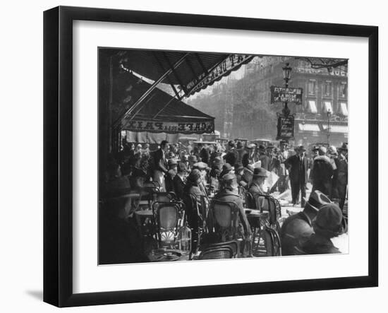Café De La Paix, Paris, 1937-Martin Hurlimann-Framed Giclee Print