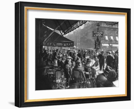 Café De La Paix, Paris, 1937-Martin Hurlimann-Framed Giclee Print