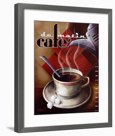 Cafe de Matin-Michael L^ Kungl-Framed Art Print