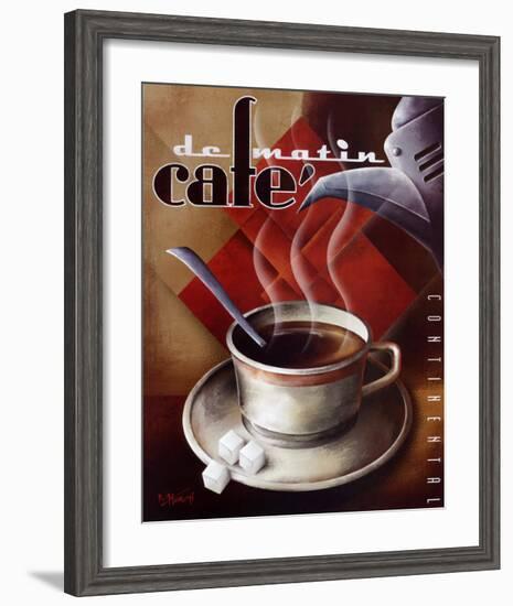 Cafe de Matin-Michael L^ Kungl-Framed Art Print