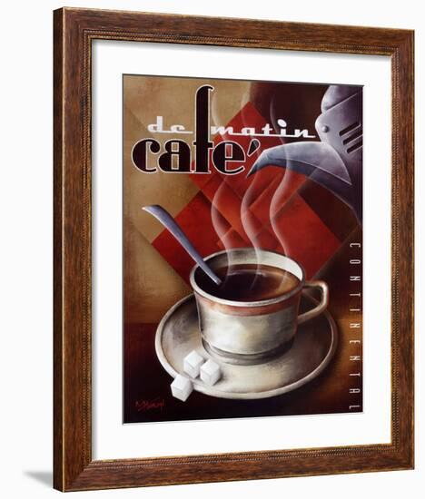 Cafe de Matin-Michael L^ Kungl-Framed Art Print