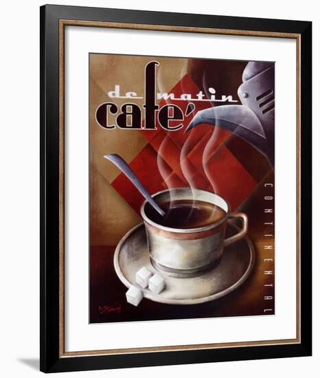 Cafe de Matin-Michael L^ Kungl-Framed Art Print