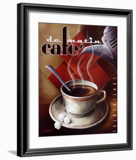 Cafe de Matin-Michael L^ Kungl-Framed Art Print