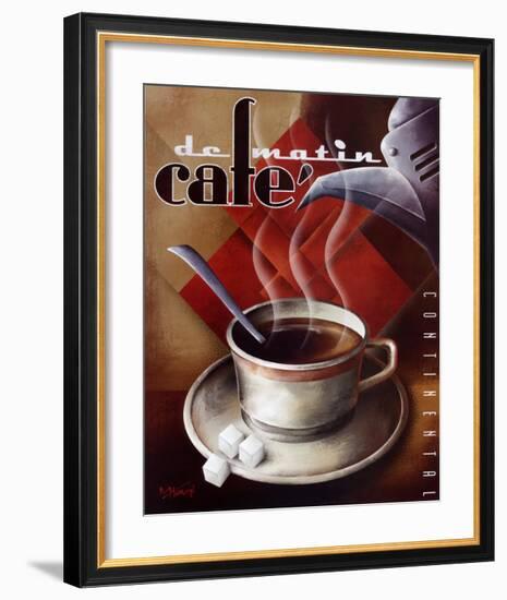 Cafe de Matin-Michael L^ Kungl-Framed Art Print