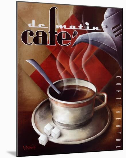 Cafe de Matin-Michael L^ Kungl-Mounted Art Print