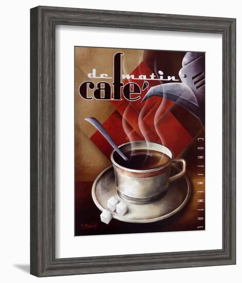 Cafe de Matin-Michael L^ Kungl-Framed Art Print