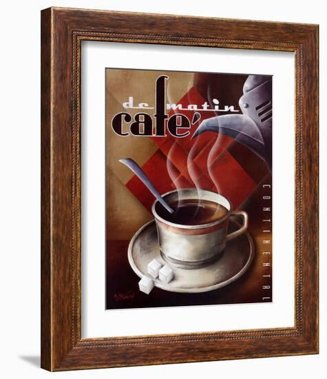 Cafe de Matin-Michael L^ Kungl-Framed Art Print