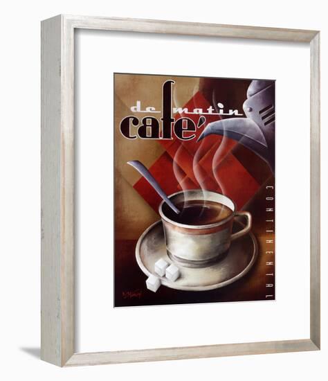 Cafe de Matin-Michael L^ Kungl-Framed Art Print