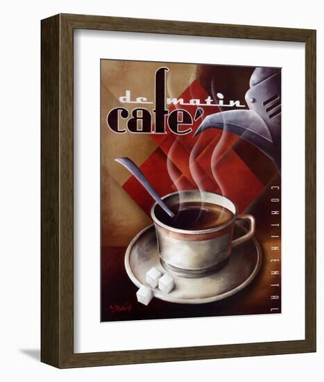 Cafe de Matin-Michael L^ Kungl-Framed Art Print