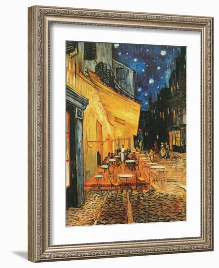 Café de nuit-Vincent Van Gogh-Framed Art Print