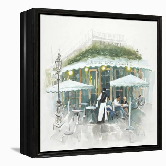 Café De Paris Afternoon-Jurgen Gottschlag-Framed Stretched Canvas