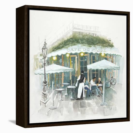 Café De Paris Afternoon-Jurgen Gottschlag-Framed Stretched Canvas