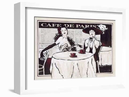Cafe de Paris Des Dames-Rene Stein-Framed Art Print
