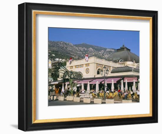 Cafe De Paris, Monte Carlo, Monaco, Cote D'Azur, Mediterranean, Europe-Sergio Pitamitz-Framed Photographic Print
