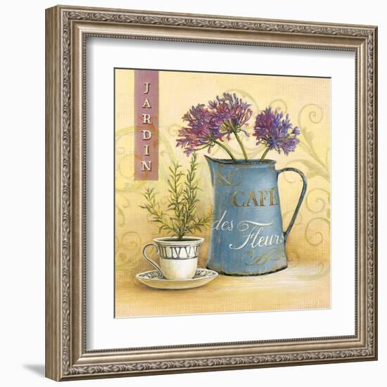 Cafe Des Fleurs-Angela Staehling-Framed Art Print