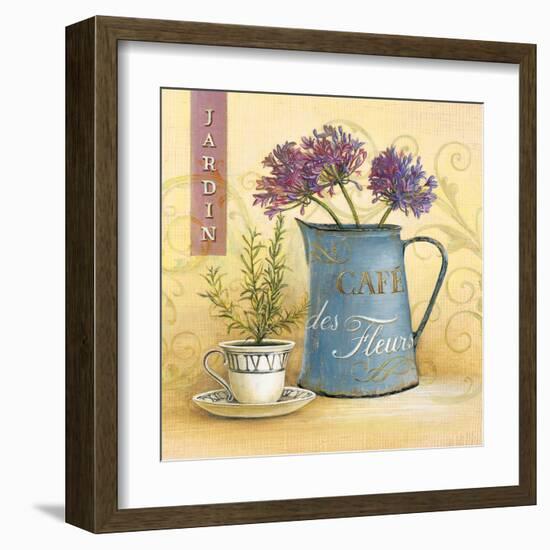 Cafe Des Fleurs-Angela Staehling-Framed Art Print