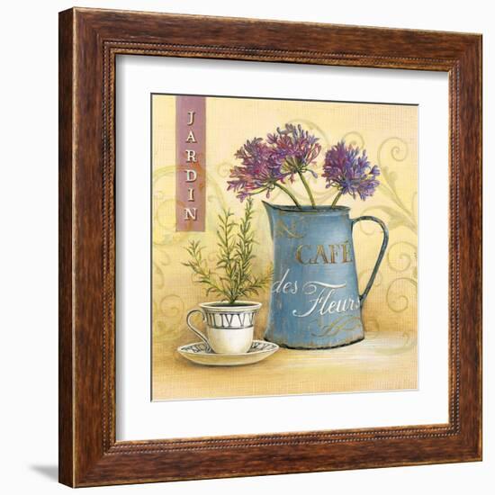 Cafe Des Fleurs-Angela Staehling-Framed Art Print