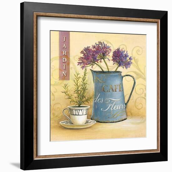 Cafe Des Fleurs-Angela Staehling-Framed Art Print