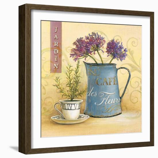 Cafe Des Fleurs-Angela Staehling-Framed Art Print