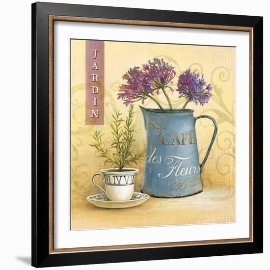 Cafe Des Fleurs-Angela Staehling-Framed Art Print