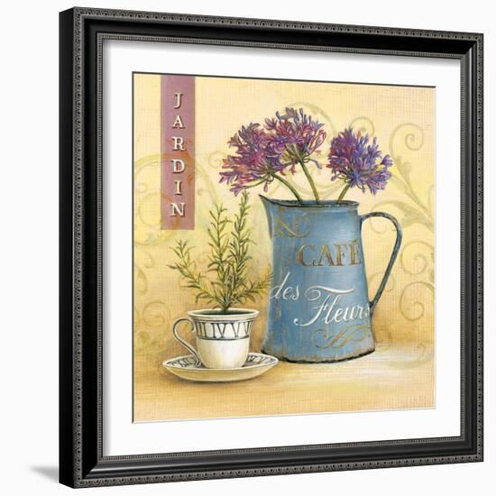 Cafe Des Fleurs-Angela Staehling-Framed Art Print