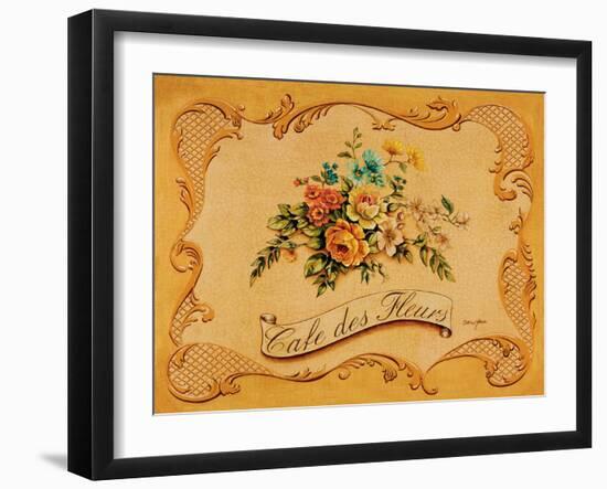 Cafe des Fleurs-Catherine Jones-Framed Art Print