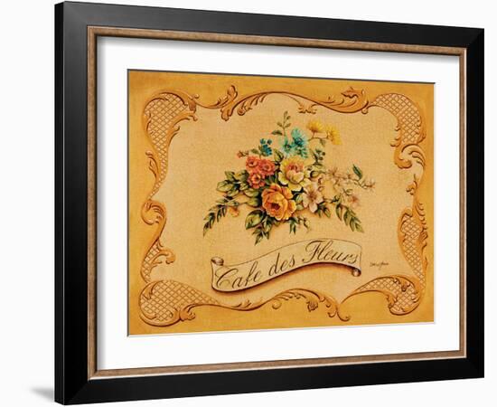 Cafe des Fleurs-Catherine Jones-Framed Art Print