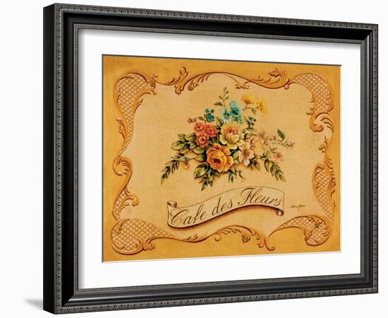 Cafe des Fleurs-Catherine Jones-Framed Art Print