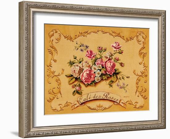 Cafe des Roses-Catherine Jones-Framed Art Print