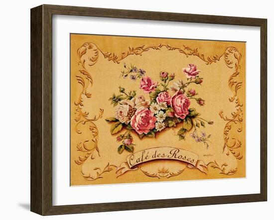 Cafe des Roses-Catherine Jones-Framed Art Print