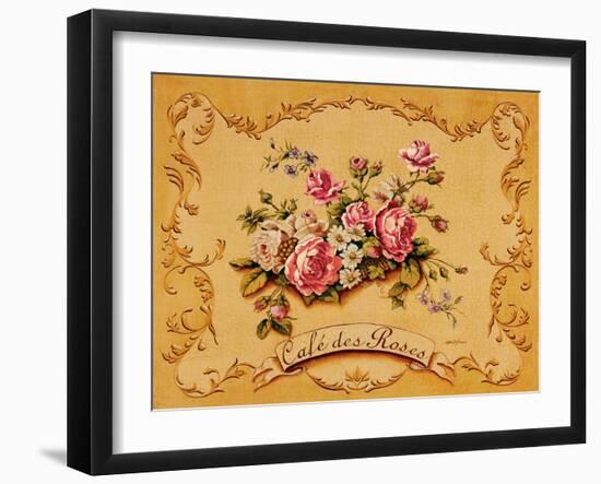 Cafe des Roses-Catherine Jones-Framed Art Print